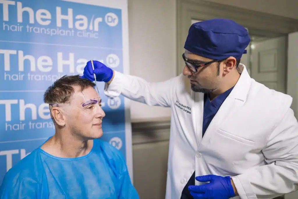 Hair transplant surgery process